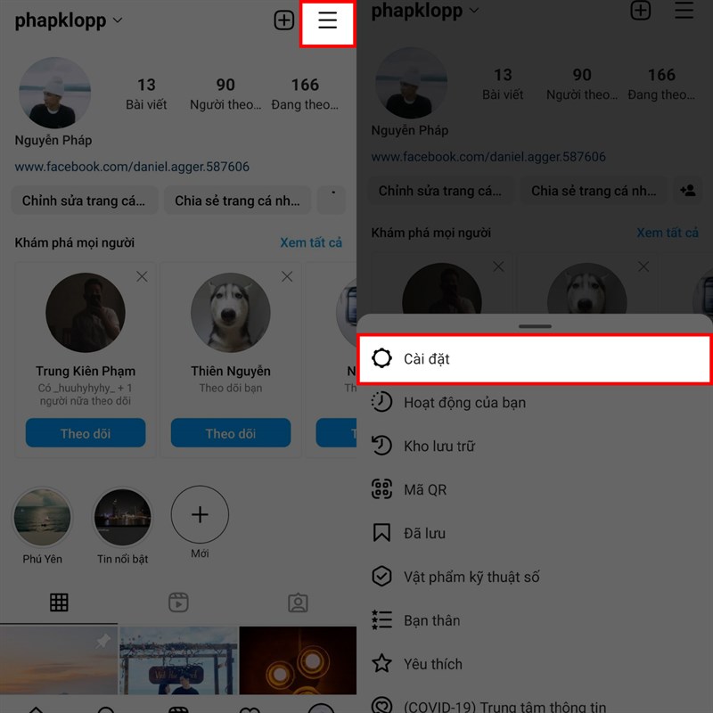 Cách kiểm tra trạng thái tài khoản Instagram