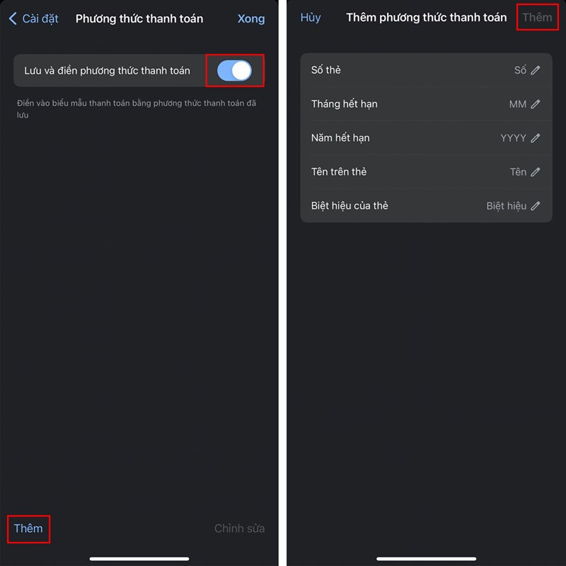 Cách thêm thông tin thanh toán trên Chrome