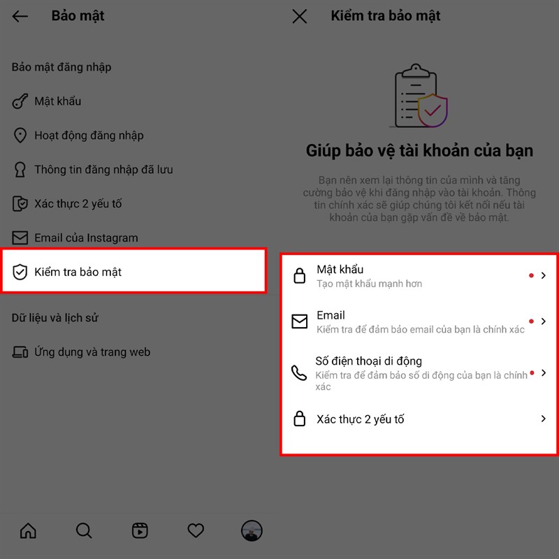 Hướng dẫn cách kiểm tra bảo mật Instagram