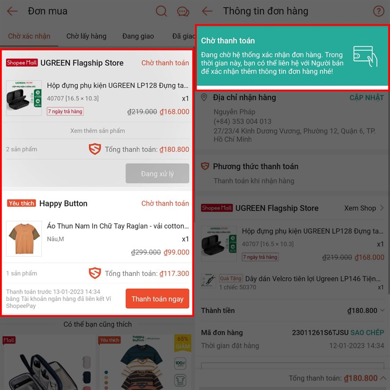 Hướng dẫn cách xem đơn hàng Shopee đã đi tới đâu