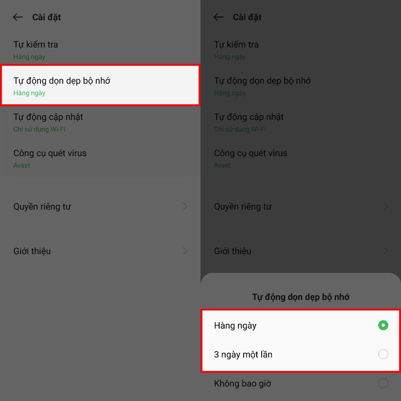 Cách xóa bộ nhớ tự động trên điện thoại OPPO Cách xóa bộ nhớ tự động trên điện thoại OPPO
