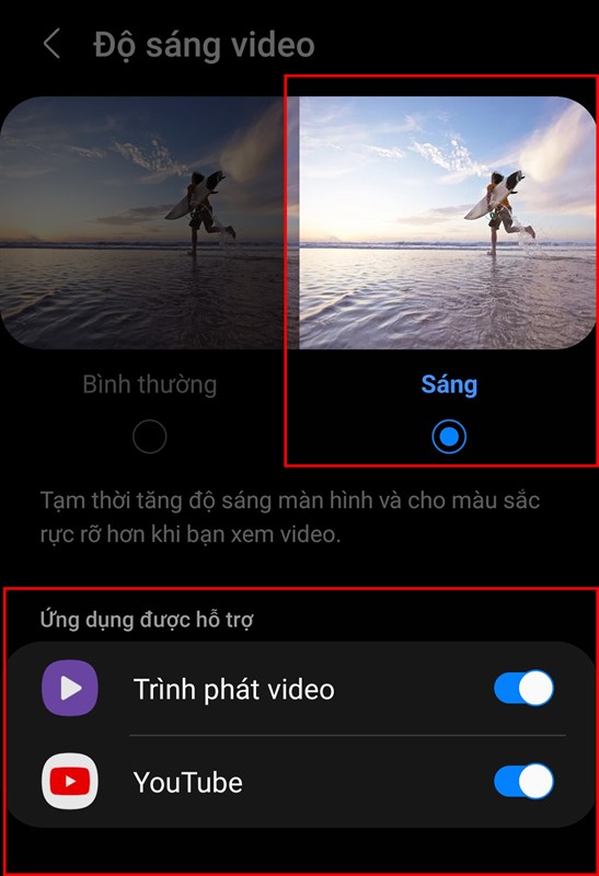 Cách để xem video sáng hơn trên Samsung