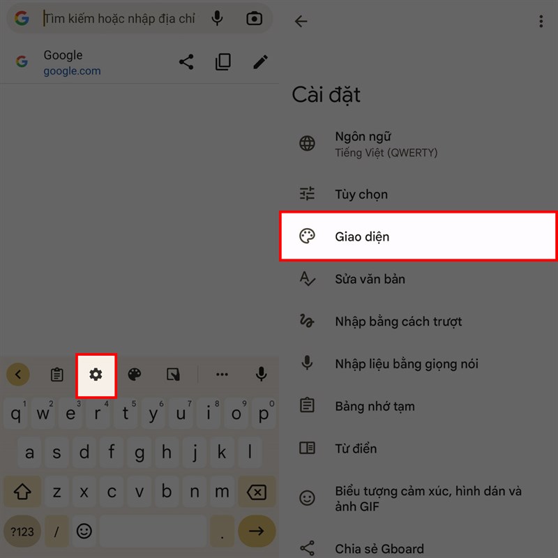 Cách đổi giao diện bàn phím Gboard