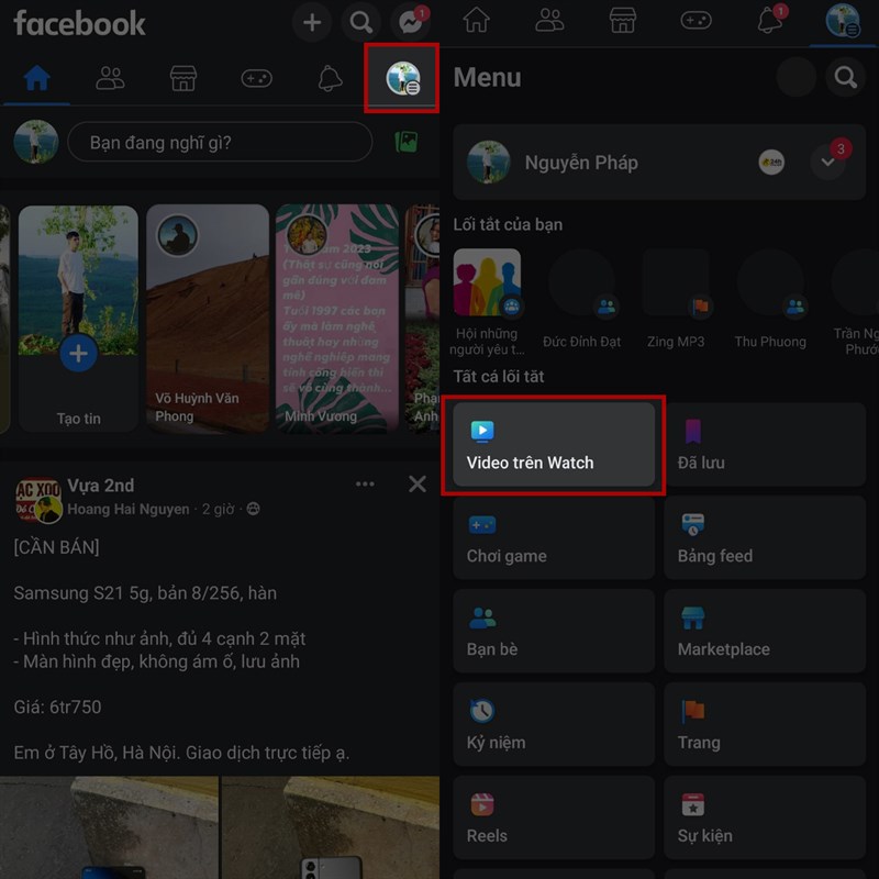 Cách xem lại video đã lưu trên Facebook Watch