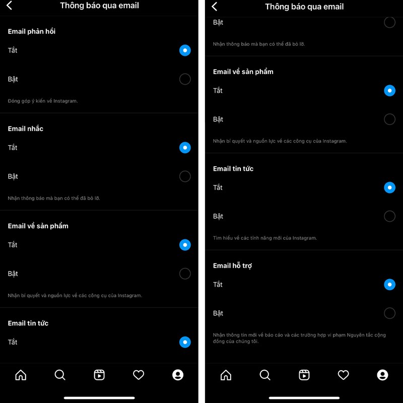 Cách ngăn thông báo Instagram gửi đến email Cách ngăn thông báo Instagram gửi đến email