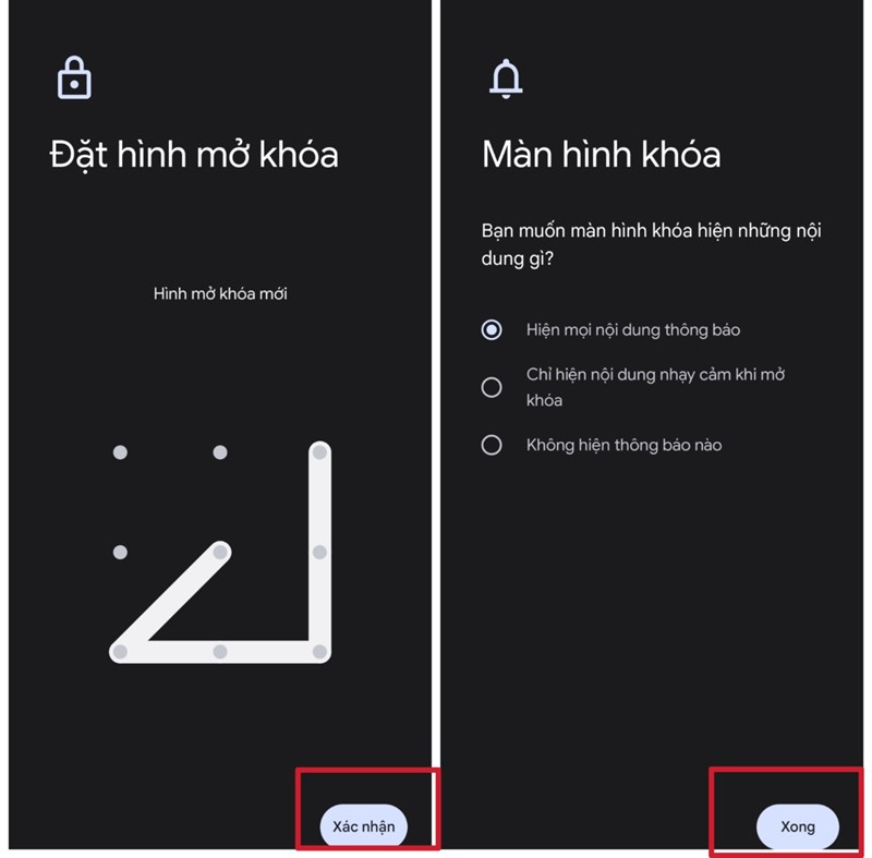 Cách đặt phương thức khóa màn hình trên Google Pixel