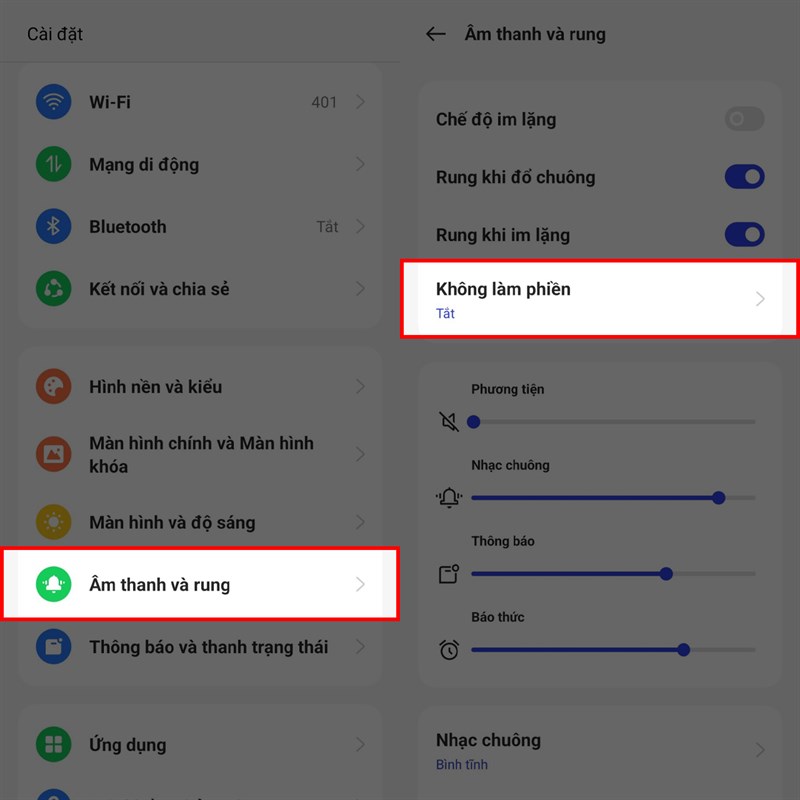 Cách hẹn giờ tự động bật không làm phiền OPPO Cách hẹn giờ tự động bật không làm phiền OPPO