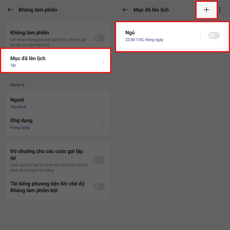 Cách hẹn giờ tự động bật không làm phiền OPPO Cách hẹn giờ tự động bật không làm phiền OPPO