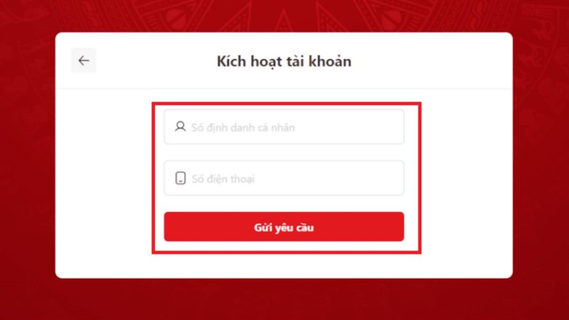 Cách kích hoạt tài khoản định danh điện tử trên máy tính Cách kích hoạt tài khoản định danh điện tử trên máy tính