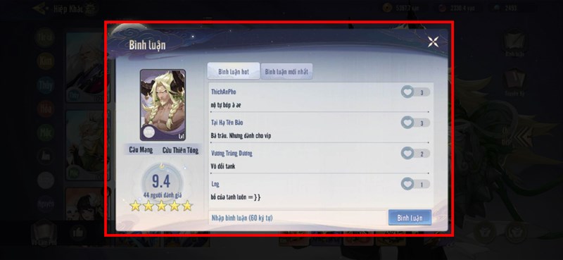 Cách xem review tướng mạnh trong Võ Lâm Nhàn Hiệp Cách xem review tướng mạnh trong Võ Lâm Nhàn Hiệp