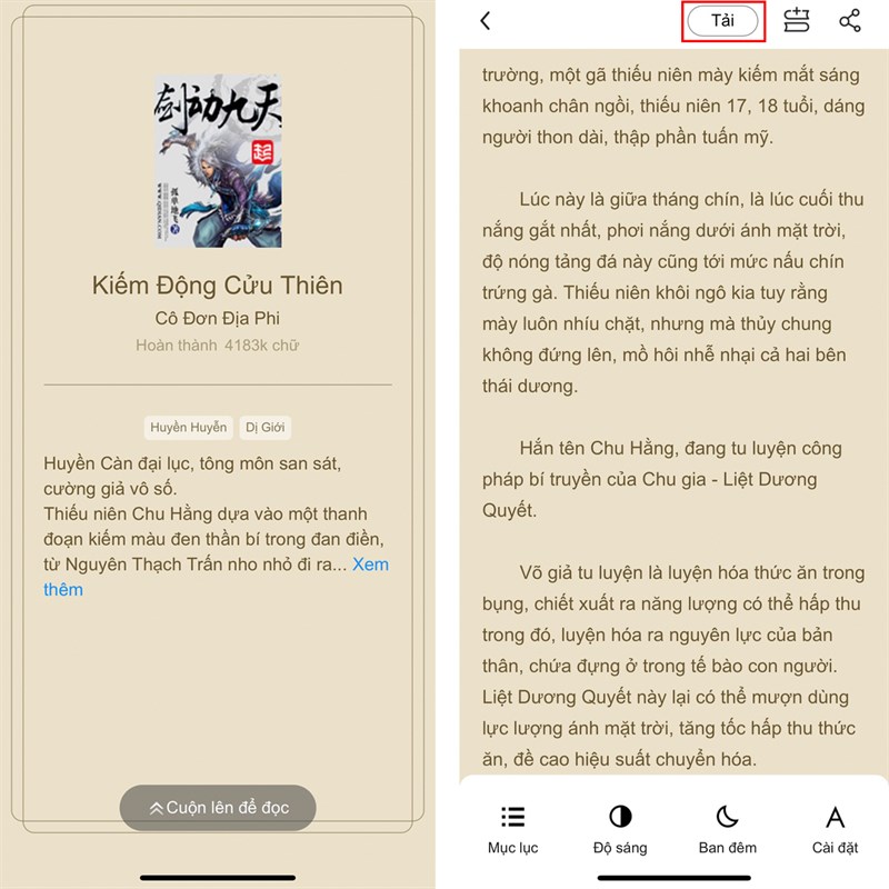Cách đọc, tải tiểu thuyết trên iPhone