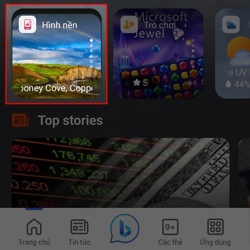 Hướng dẫn đổi hình nền Bing AI trên Android