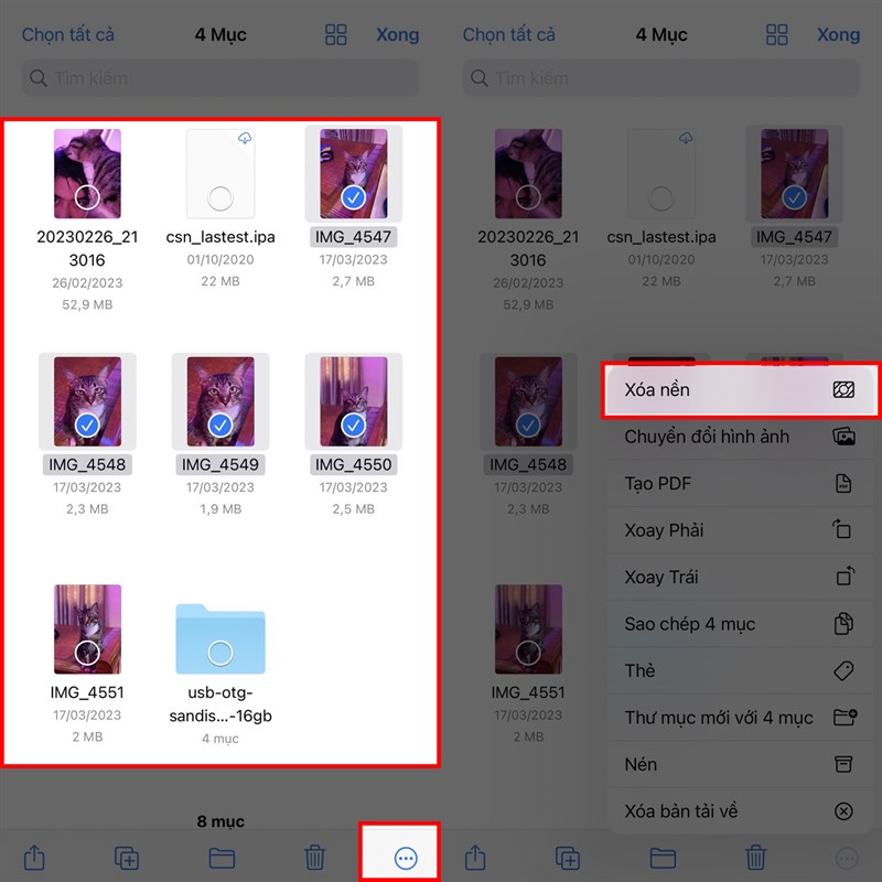 Cách tách nền nhiều ảnh cùng lúc trên iPhone Cách tách nền nhiều ảnh cùng lúc trên iPhone