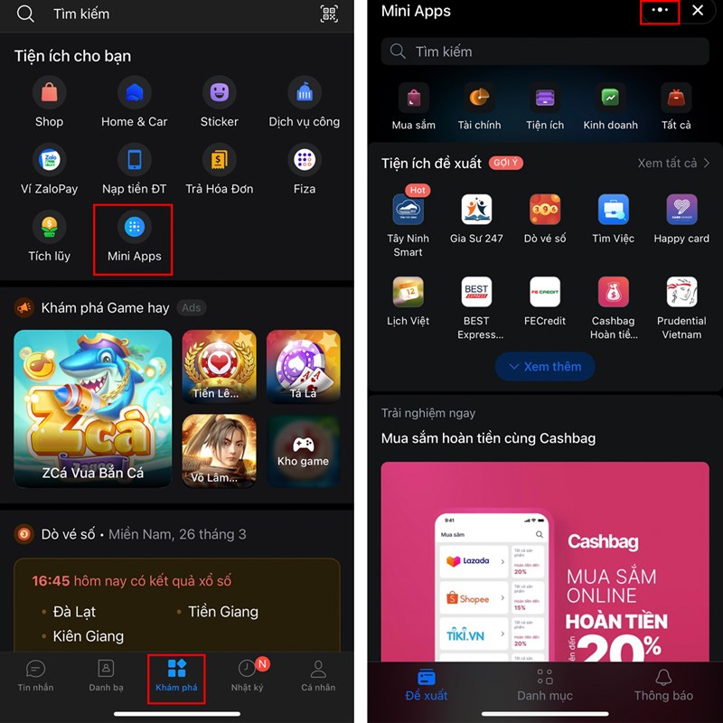 Cách cài đặt Mini Apps trên iPhone