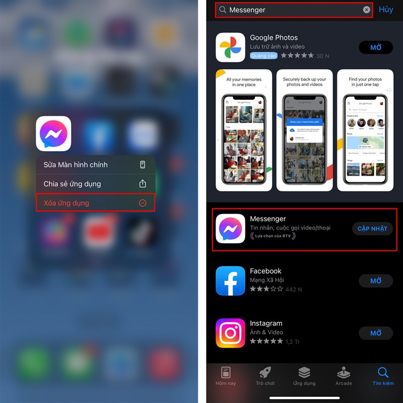 Không thể rep Story trên Messenger Không thể rep Story trên Messenger