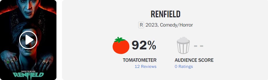 Renfield có khởi đầu ấn tượng theo Rotten Tomatoes