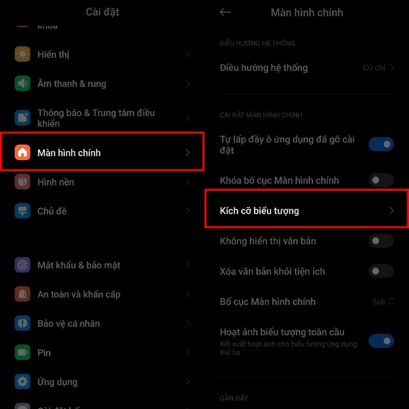 Cách đổi màu biểu tượng ứng dụng điện thoại Xiaomi