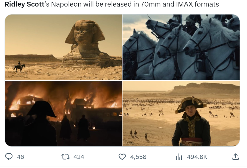 Những dòng tweet về phim Đế Chế Napoleon