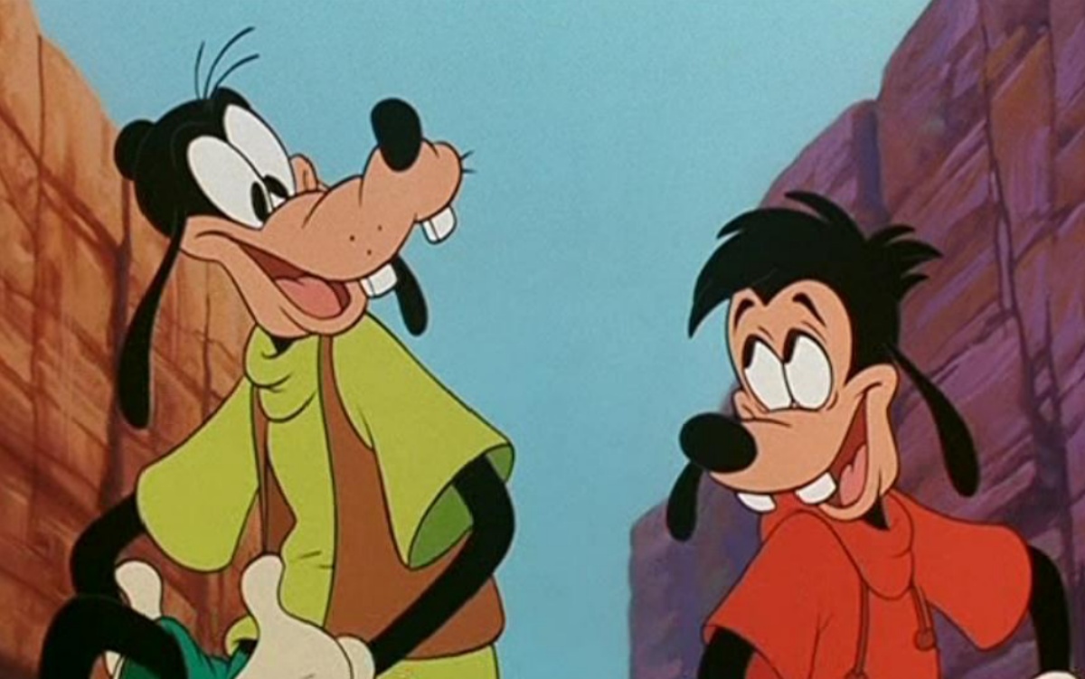 Goofy (trái) - Người cha mẫu mực nhất Disney