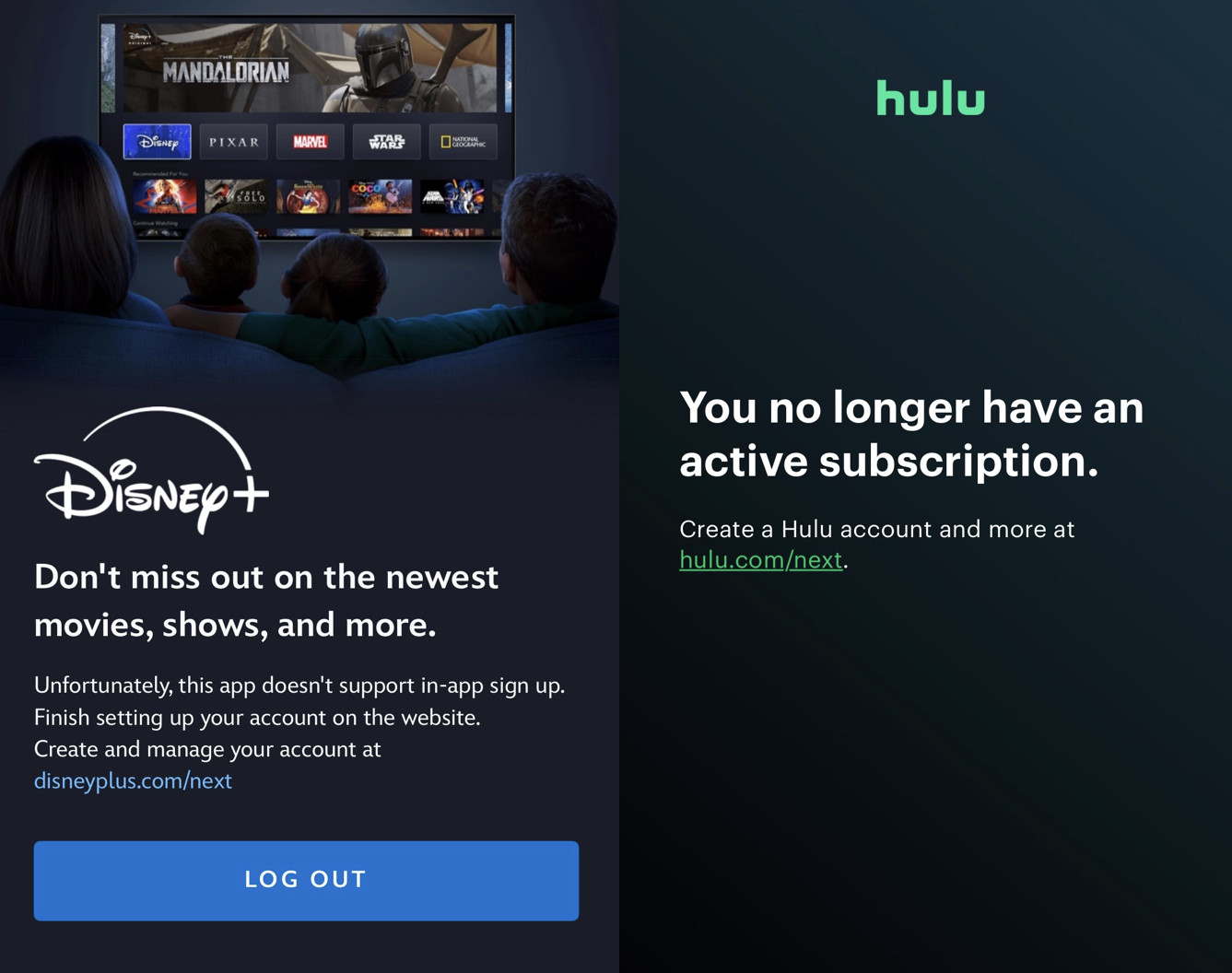 Disney+ và Hulu từ chối thanh toán trong ứng dụng trên App Store ...